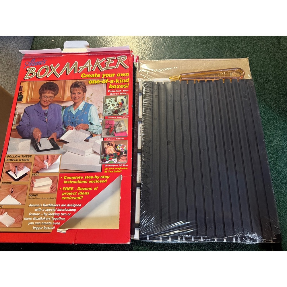 Aleene's BoxMaker Vintage Paper Scoring Tool Kit for Custom Gift Boxes DIY Craft